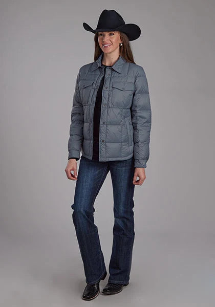 Roper 2165 Parachute Pockets (Steel) - Women's Nylon Jacket