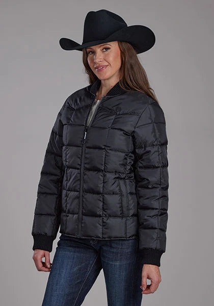 Roper 1473 Quilted Poly (Black) - Women's Jacket