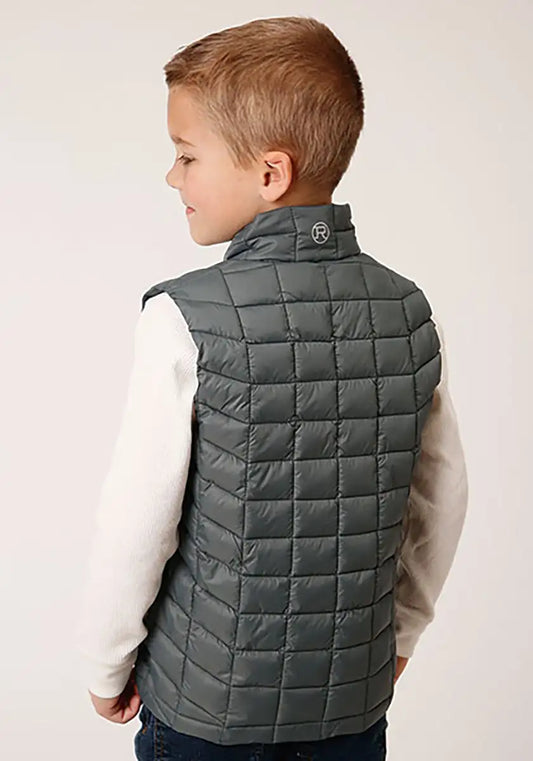 Roper Boy's Lightweigth Puffer Vest (Sage) - Children's Vest