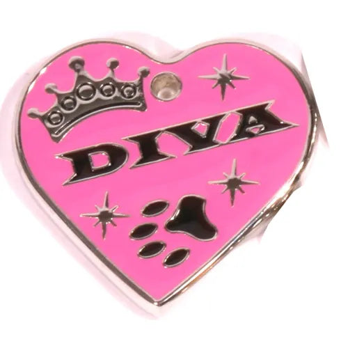Diva Dog Engraved Dog ID Tag