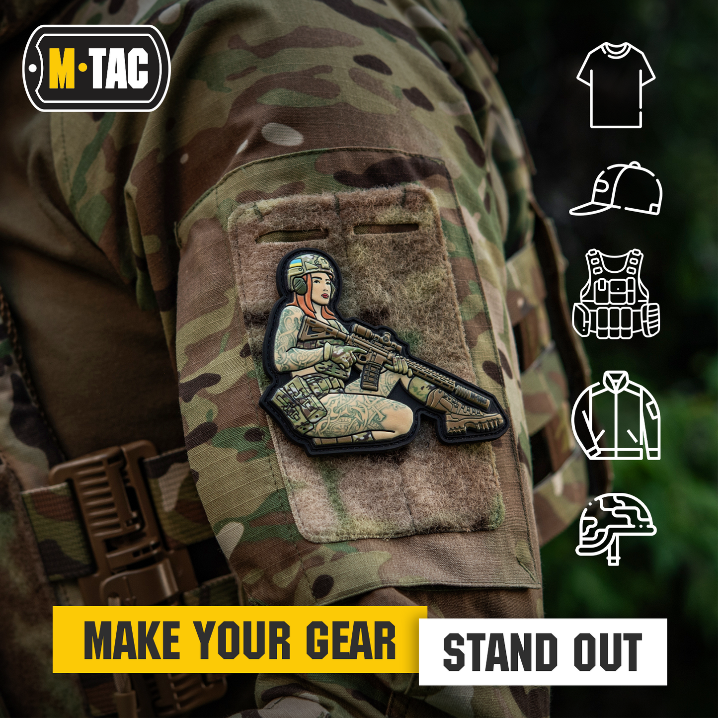 M-Tac Morale Patch Tactical Girl