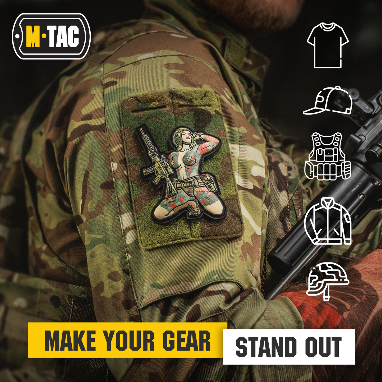 M-Tac Morale Patch Tactical Girl