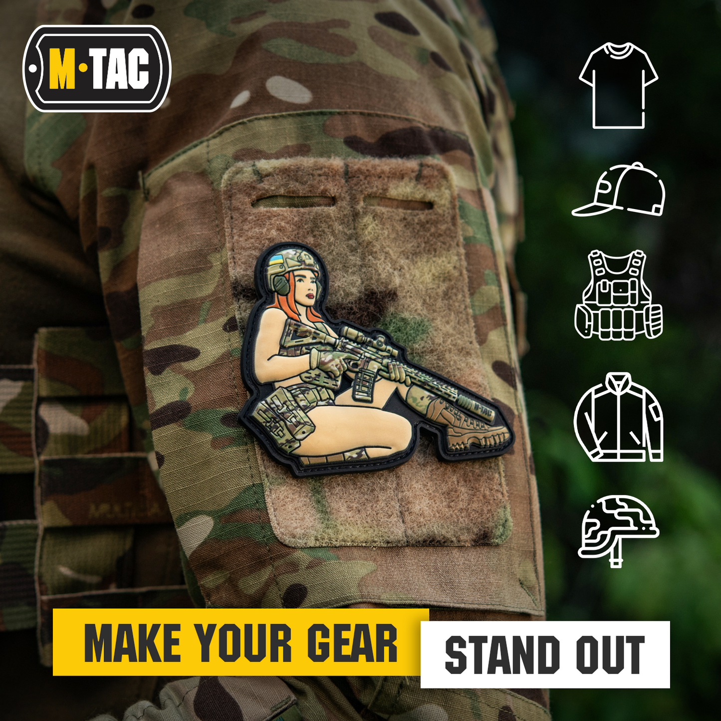 M-Tac Morale Patch Tactical Girl