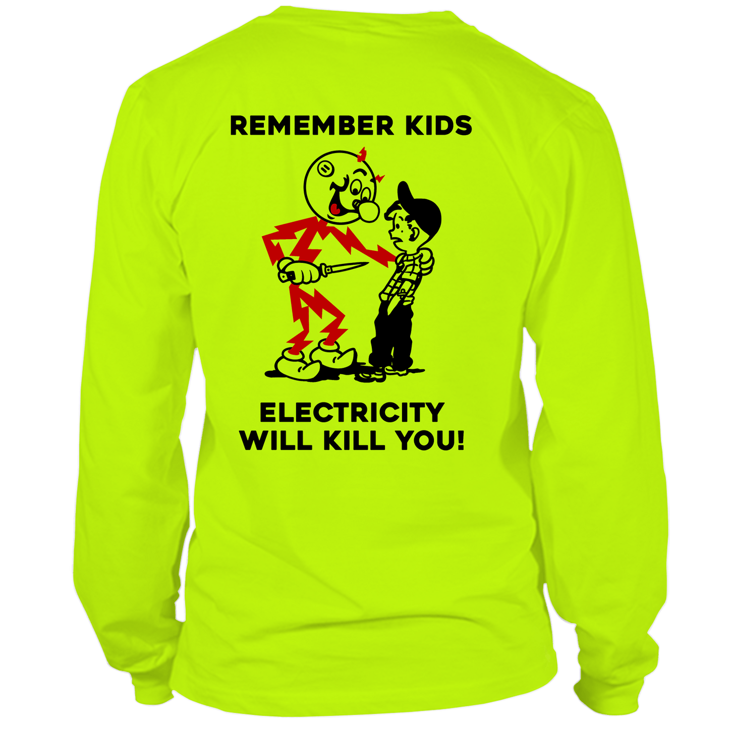 Remember Kids - Long Sleeve Hi-Vis T-Shirt