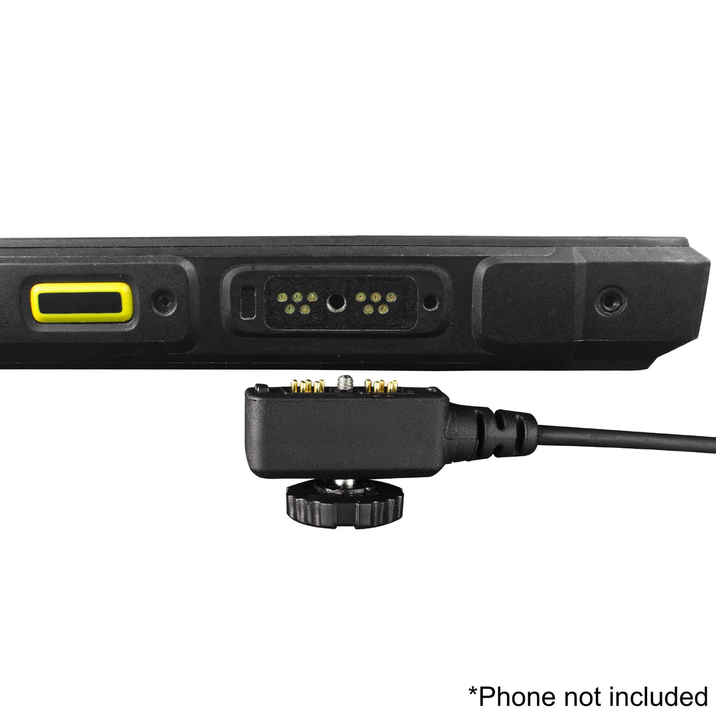 Tactical Radio PTT for Headset w/ Quick Disconnect(Hirose): NATO/Military Wiring, Gentex, Ops-Core, OTTO, 3M Peltor ComTac, XPI, MSA, Helicopter, & More - Sonim XP5, X5s, XP5plus, XP5s, XP8, XP10