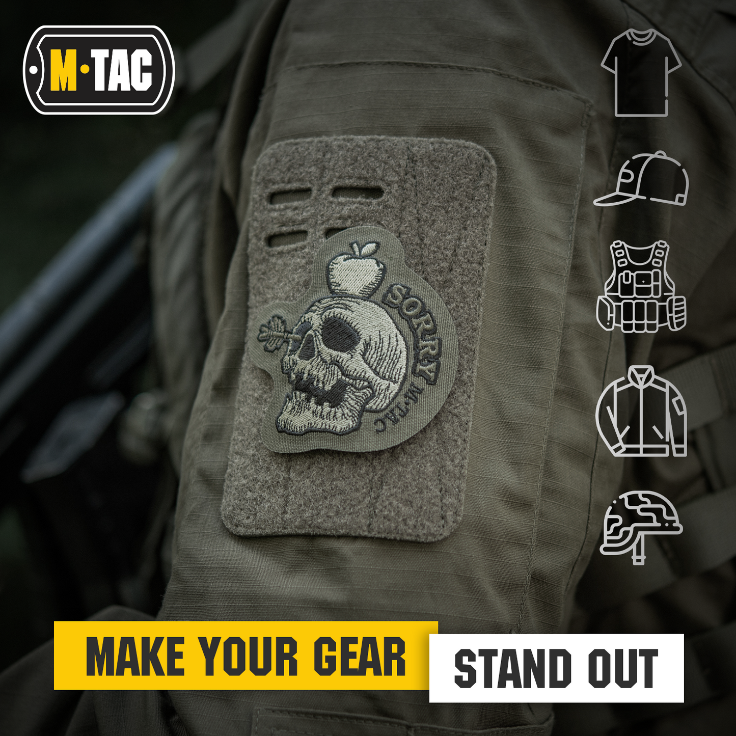 M-Tac “SORRY” Embroidered Morale Patch