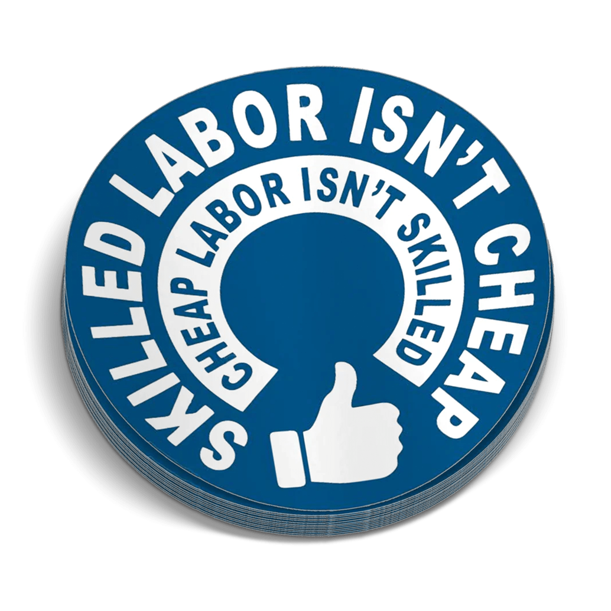 Skilled Labor Hard Hat Decal