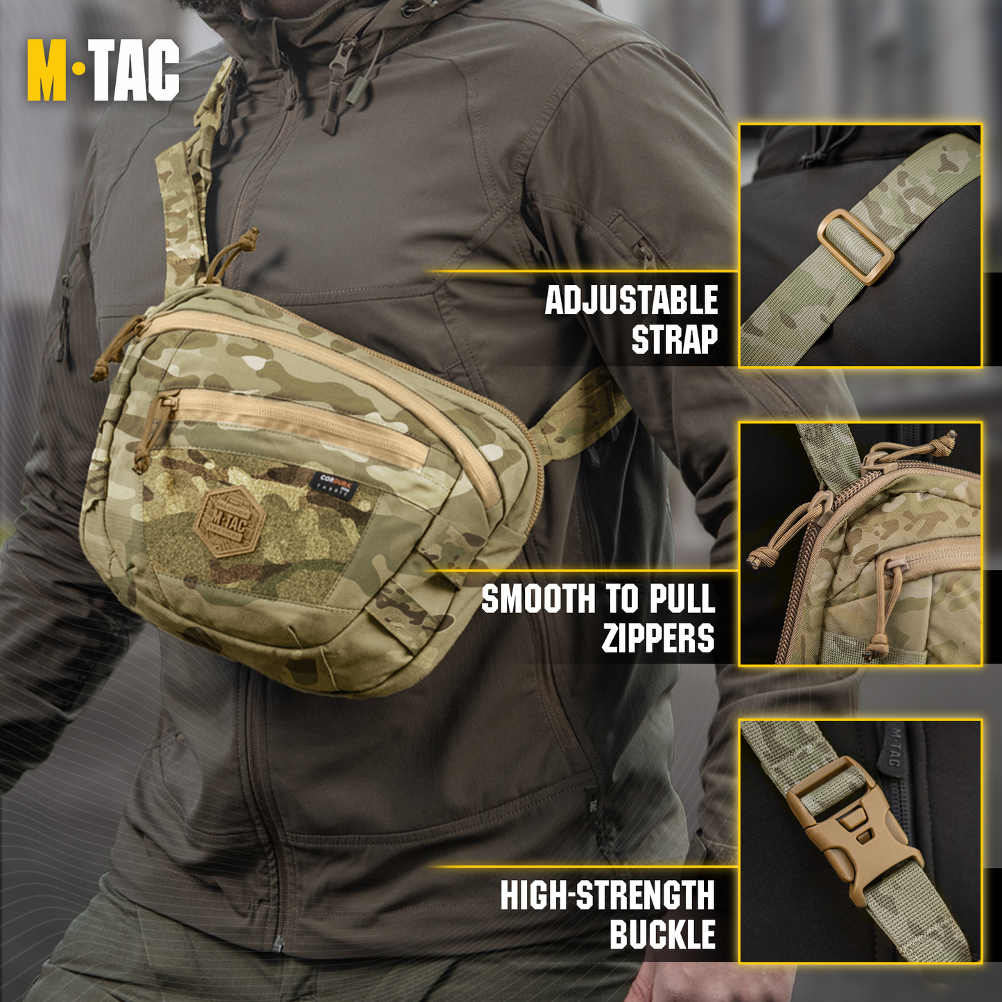 M-Tac Elite Sphaera Large Bag Gen II with Loop Panel