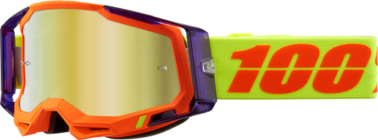 100% Racecraft 2 Goggles - Panam - Gold Mirror 50010-00021