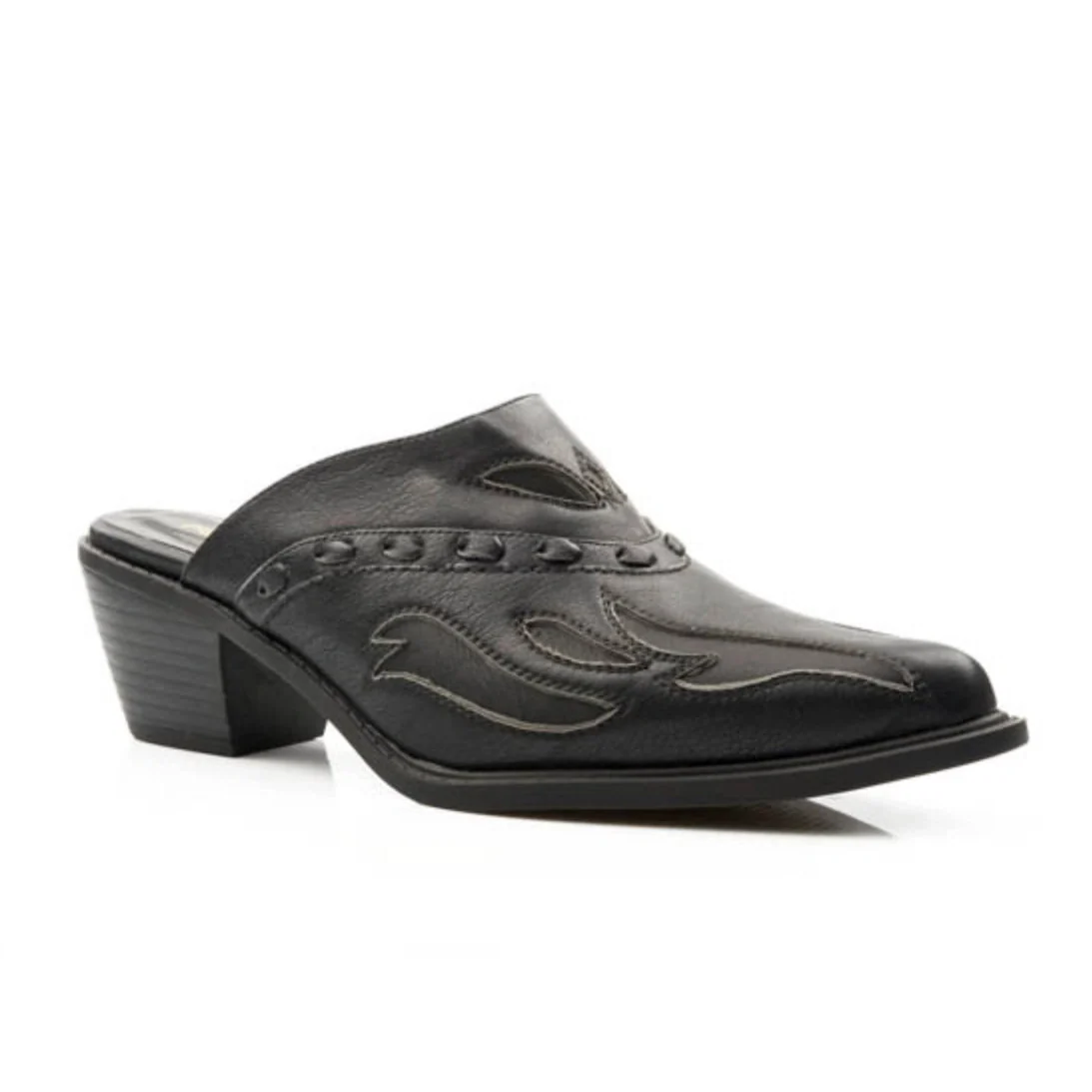 Roper Beth (Black) - Women's Cowgirl Mule Boot