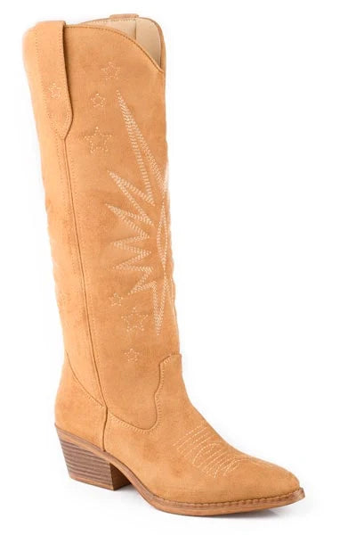 Roper Starburst (Tan) - Women's Cowgirl Boot