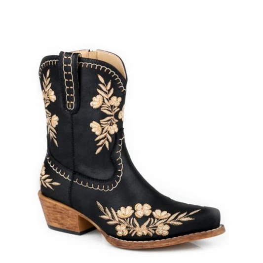 Roper Wynona (Black) - Women's Cowgirl Boot