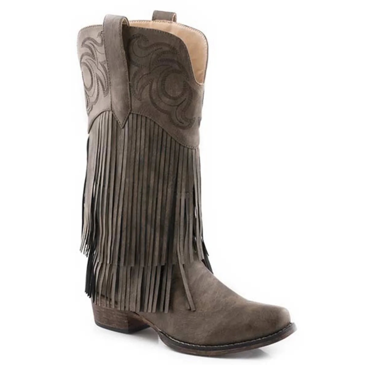 Roper Rickrack (Brown) - Women's Cowgirl Boot