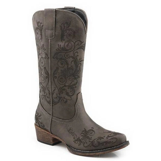 Roper Tall Stuff (Black) - Women's Cowgirl Boot