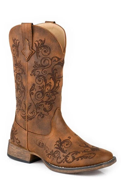 Roper Bailey (Tan) - Women's Cowgirl Boot