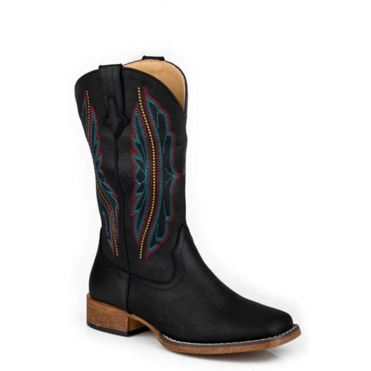 Roper Loretta (Black) - Women's Cowgirl Boot