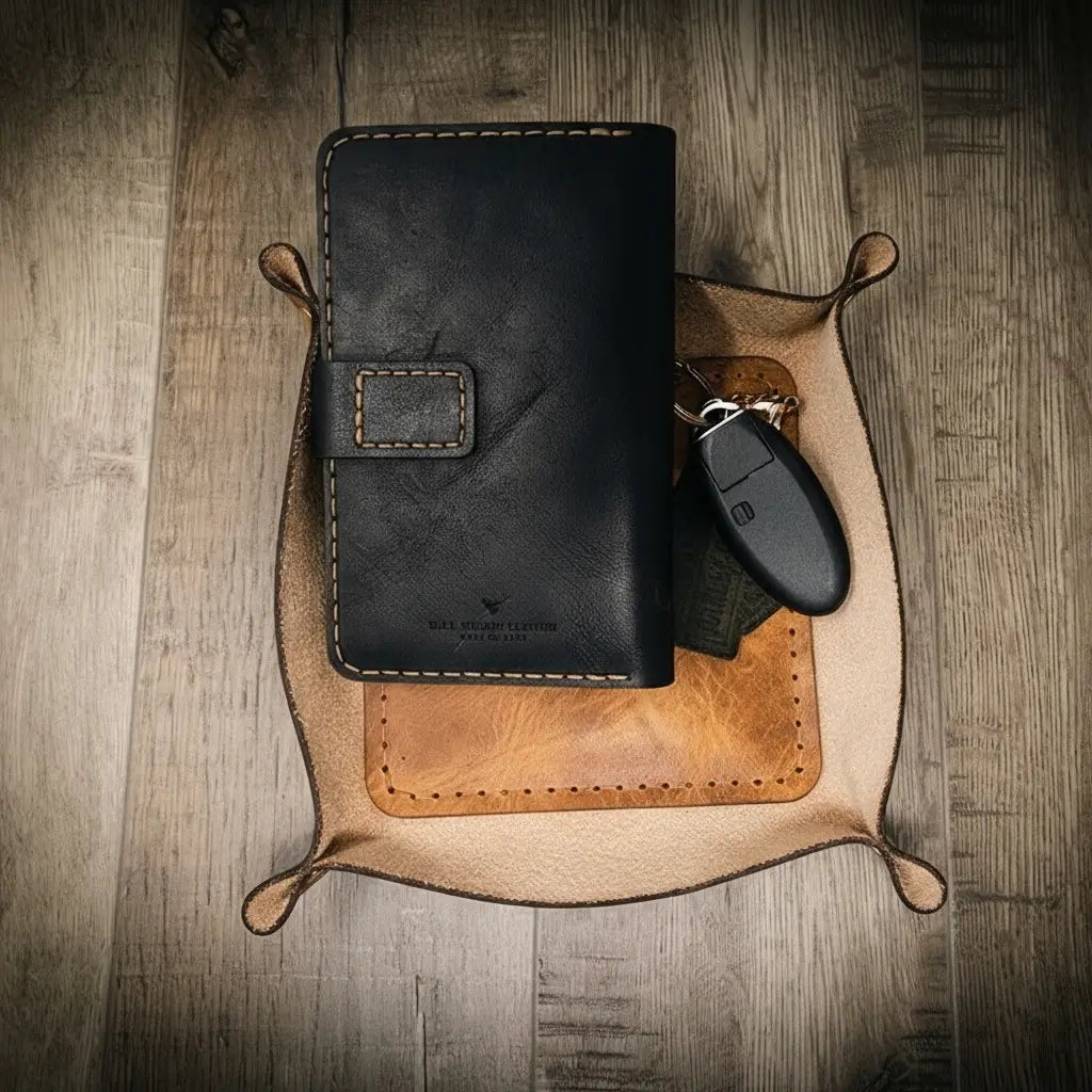 Valet Tray - Saddle Tan