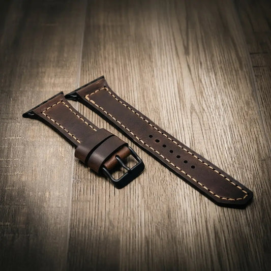 Apple Watch Leather Band - Walnut Brown