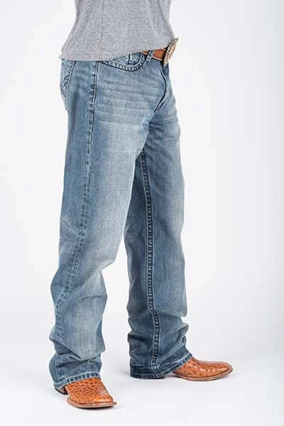 Tin Haul 420 Regular Joe Deco Stitch Pockets (Light Wash) - Men's Bootcut Jeans