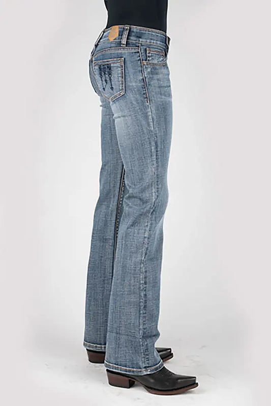 Tin Haul 280 Rosie Fit Embroidered Back  Pocket ( Denim Light Wash ) - Women's Jeans