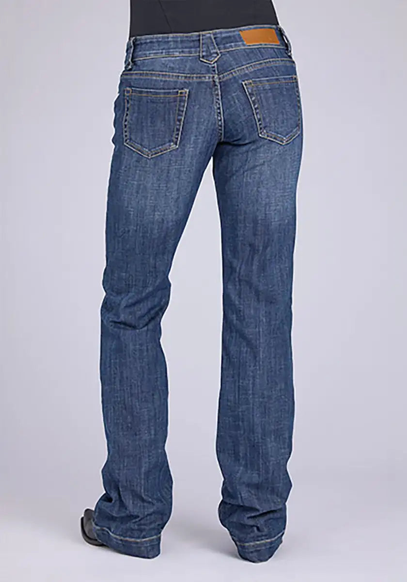 Tin Haul 280 Rosie Fit Front Pocket Flap ( Denim Medium Wash ) - Women's Jeans