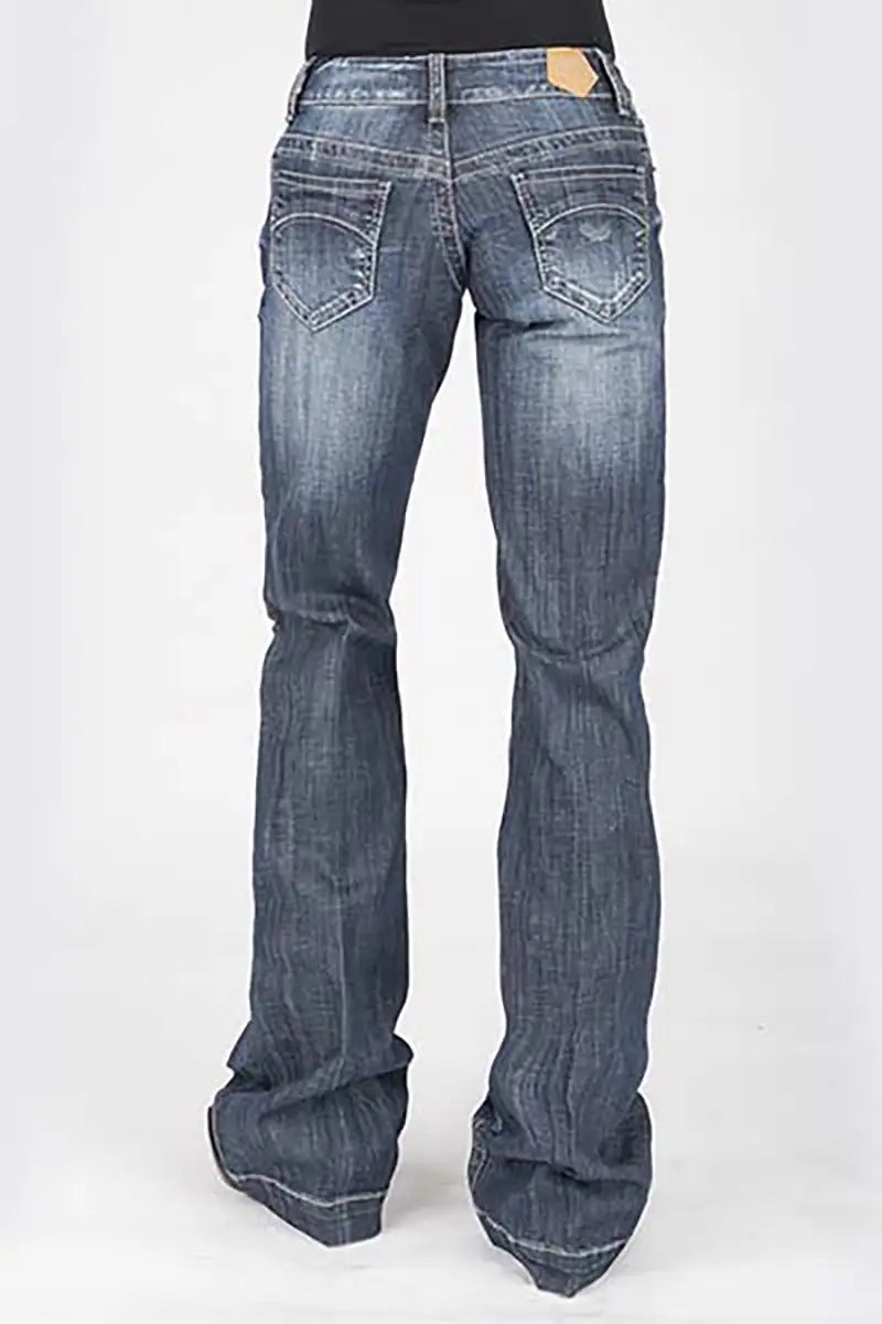 Tin Haul 460 Ella Fit Curved Pocket ( Denim Medium Wash ) - Women's Jeans