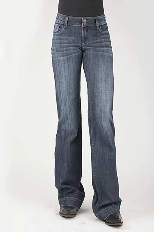 Tin Haul 460 Ella Fit Plain Pocket ( Denim Dark Wash ) - Women's Jeans