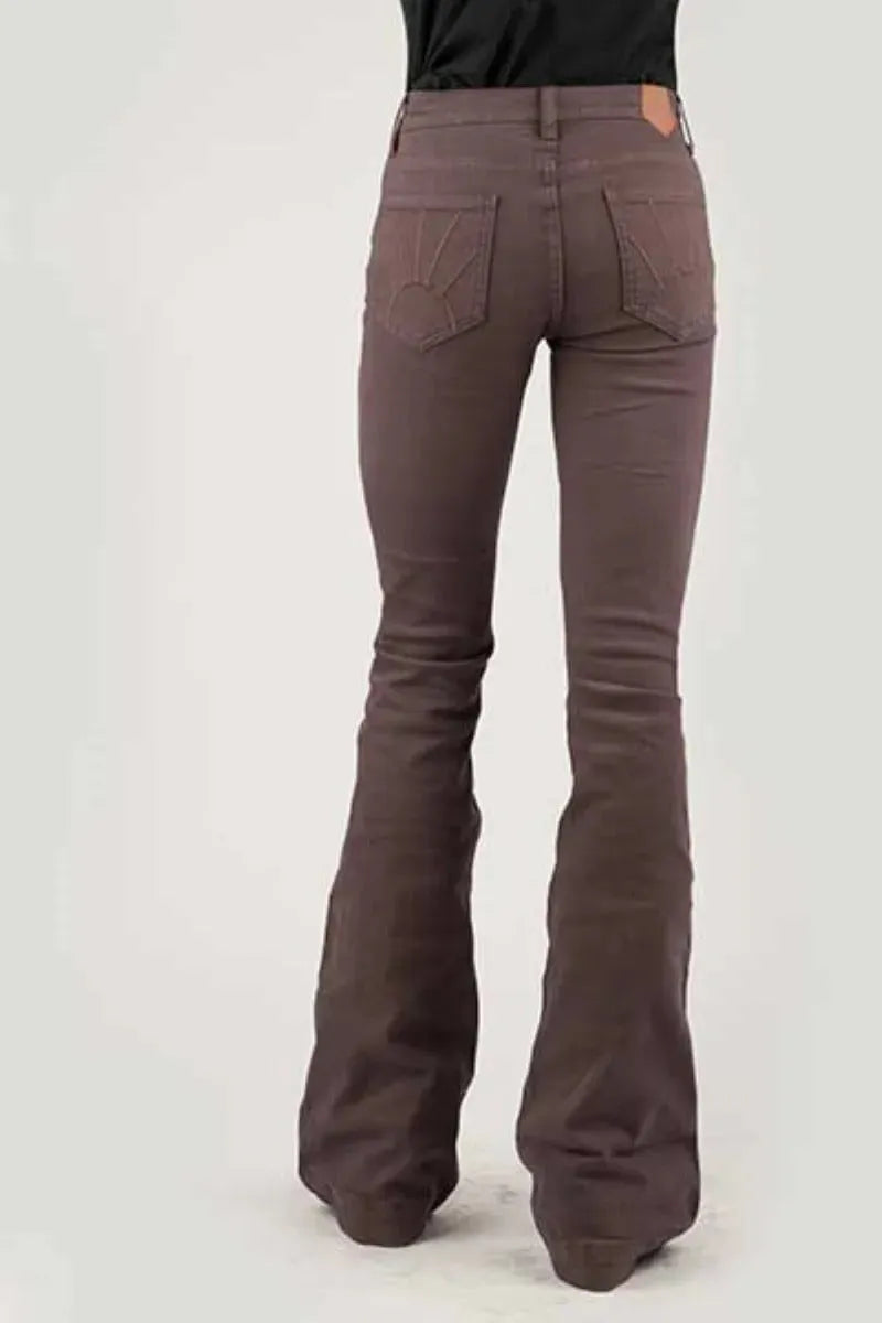 Tin Haul Libby High Raise Flare (Brown) - Women's Jeans (Closeout)