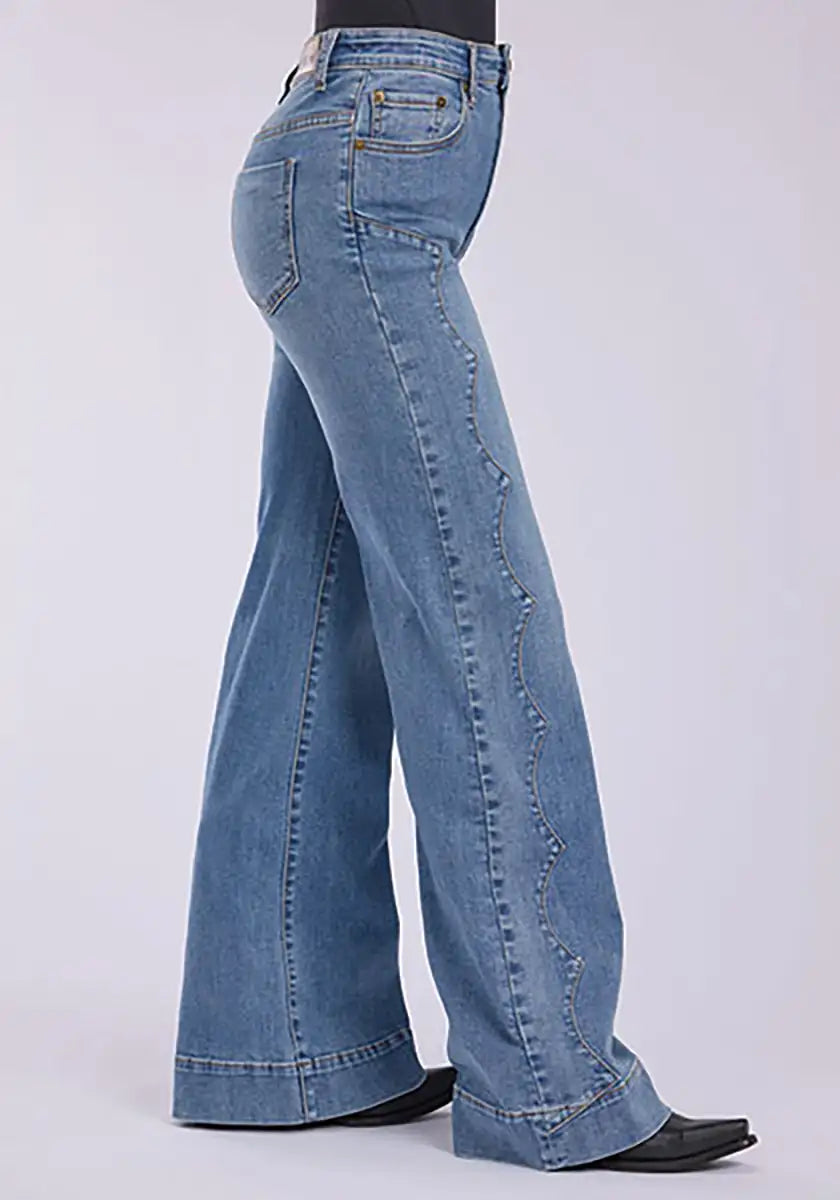 Tin Haul 870 Clair Fit Side Yoke ( Denim Light Wash )- Women's Jeans
