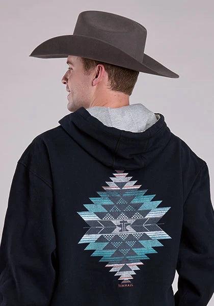 Tin Haul Serape Anvil (Black) - Men's Hoodie Sweatshirt
