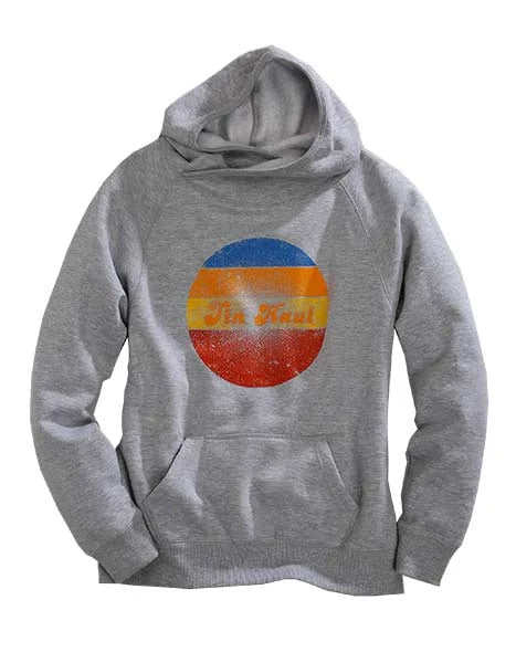 Tin Haul Multi Color Circle Logo (Grey) - Women's Hoodie Sweatshirt