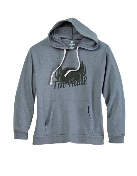 Tin Haul Retro Sunset (Grey) - Women's Hoodie Sweatshirt