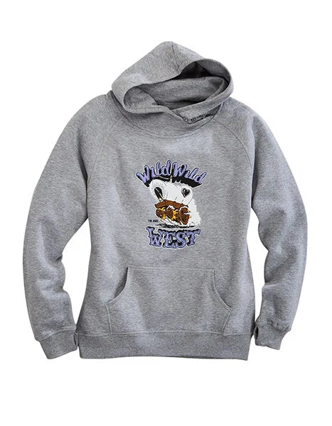 Tin Haul Wild Wagon (Grey) - Women's Hoodie Sweatshirt