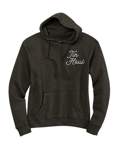 Tin Haul Embroidered Logo (Grey) - Women's Hoodie Sweatshirt