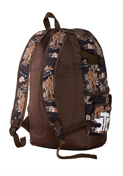 Tin Haul Cowboy Print (Brown) - Nylon Backpack