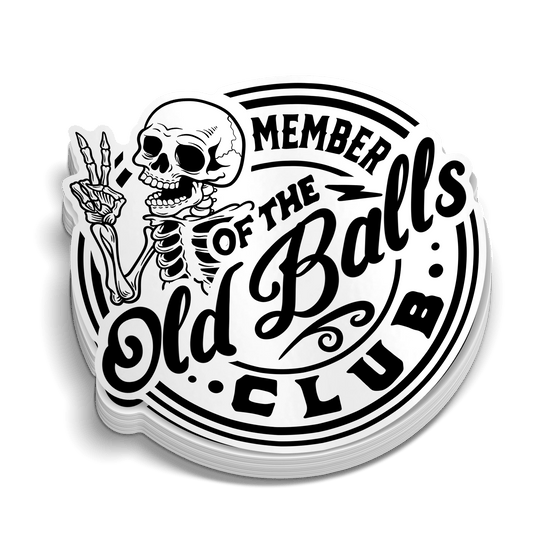 Old Balls Club - Hard Hat Decal