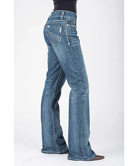 Stetson 214 Trouser Fit w/ Chevron Back Pocket - Women's Jeans