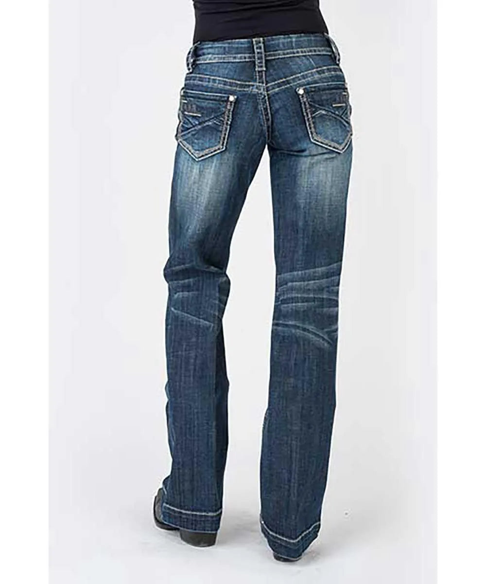 Stetson 214 Trouser Fit w/ Pieced Back Pocket - Women's Jeans