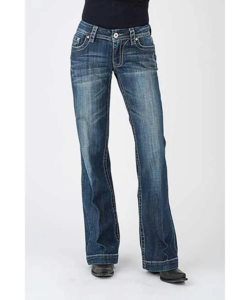 Stetson 214 Trouser Fit w/ Pieced Back Pocket - Women's Jeans