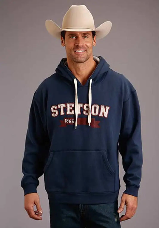 Stetson 1865 Applique (Navy) - Men's Hoodie Sweatshirt