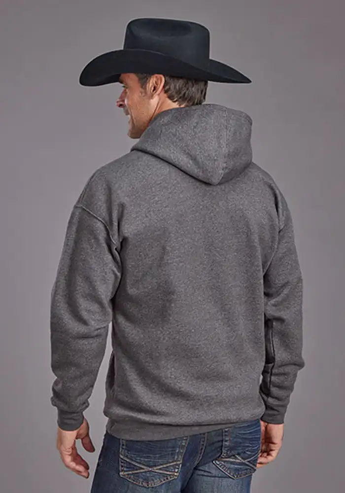 Stetson Bucking Bronc (Grey) - Men's Hoodie Sweatshirt