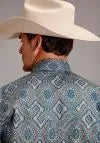 Stetson Sierra Paisley (Blue) - Men's Western Shirt