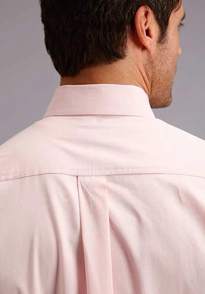 Stetson 5661 End On End (Pink) - Men's Western Shirt