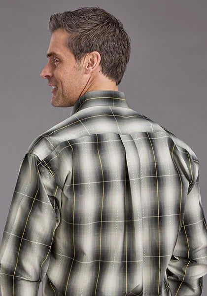 Stetson 02228 Coal Ombre (Black) - Men's Western Shirt