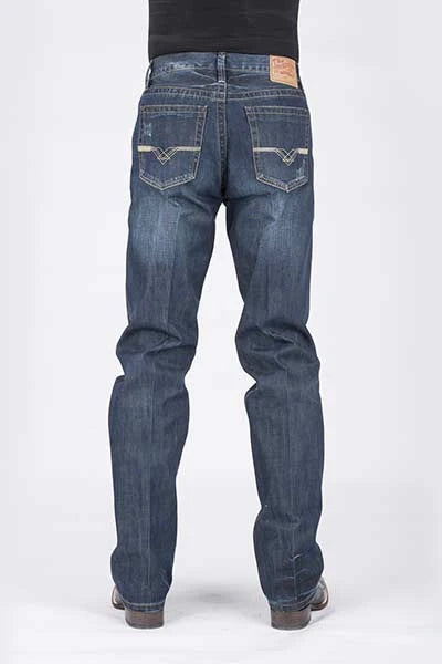 Stetson 1312 Fit Pocket Details (Dark Wash) - Men's Jeans