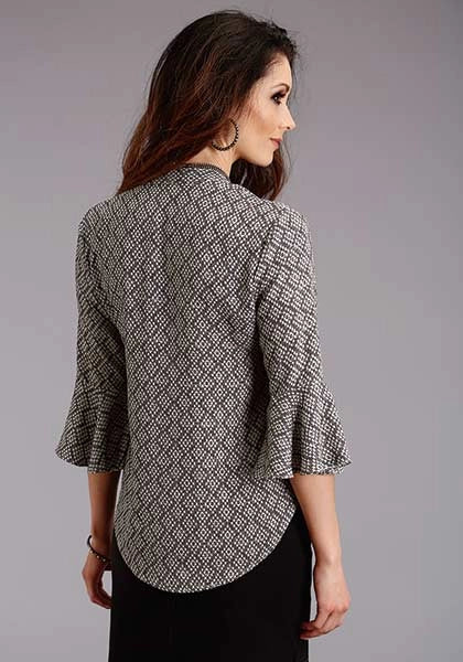 Stetson 2101 Aztec Geo Rounded (Black) - Women's Blouse