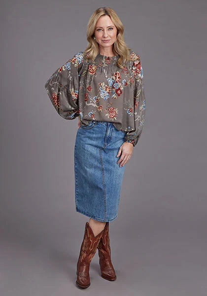 Stetson 2188 Vintage Peasant (Grey) - Women's Blouse