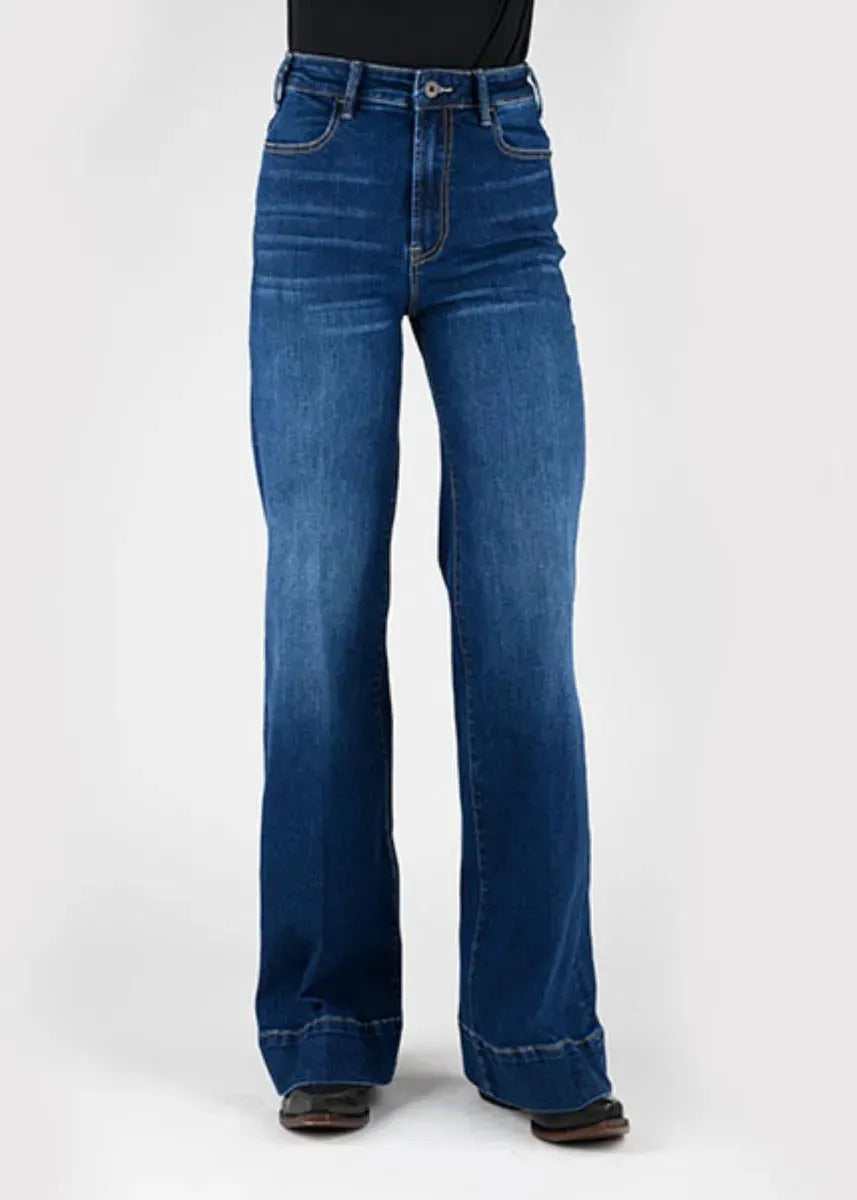 Stetson 751 Wide Leg High Rise (Dark Wash) - Women's Jeans