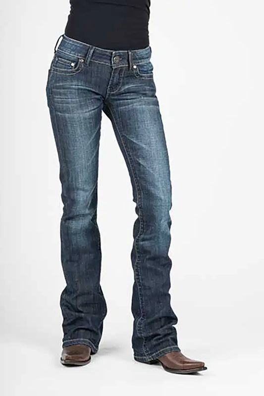 Stetson 818 Contemporary Styling S Pocket ( Denim Dark Wash )- Women's Jeans (Closeout)