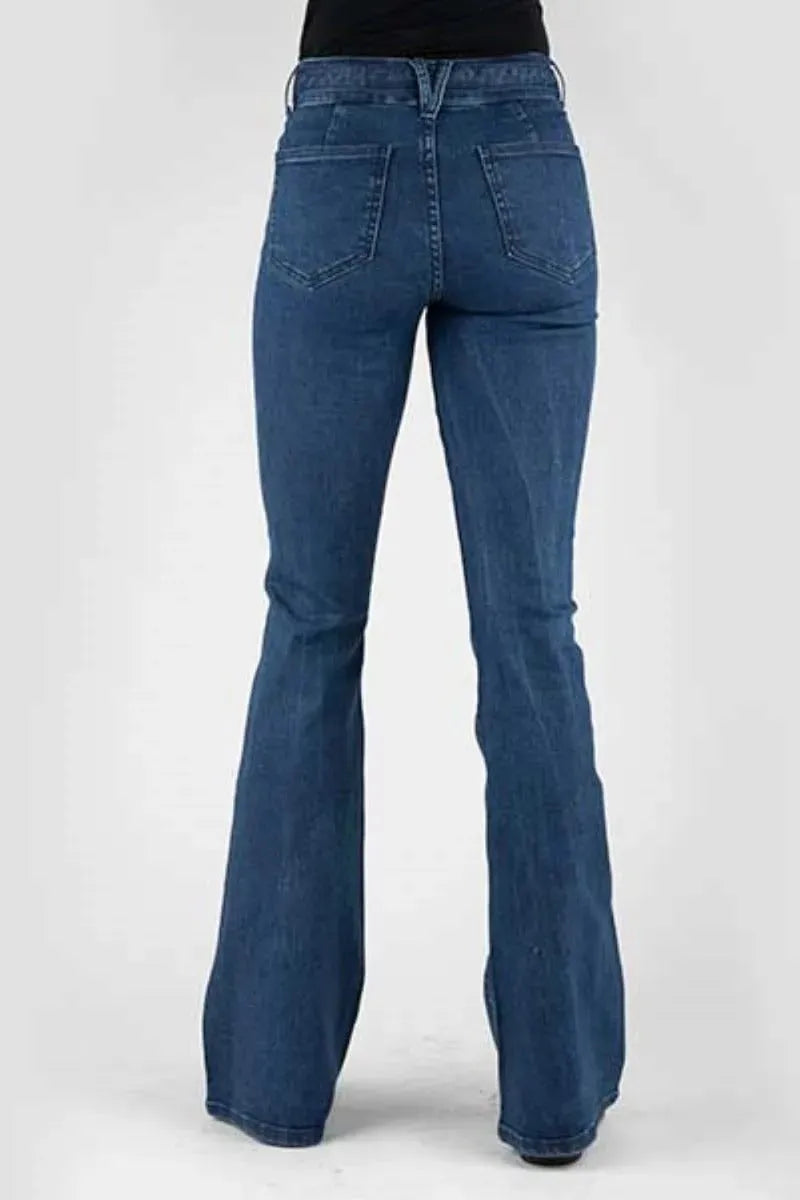 Stetson 921 High Waist Flare Fit W/Belt - Women's Jeans